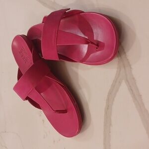 New Naturalizer Gen N-Twirl Womens Faux Leather Slip On Slide Sandals SZ 9.5